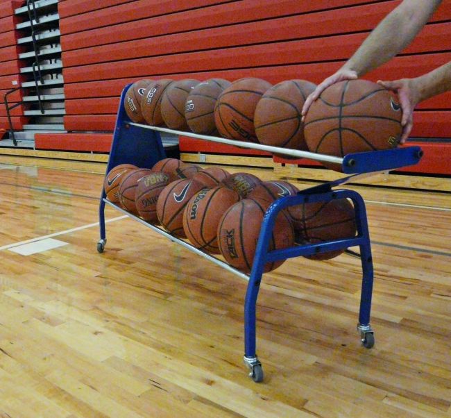 SharpShooter™ Ball Cart, 19 Ball Capacity - Royal