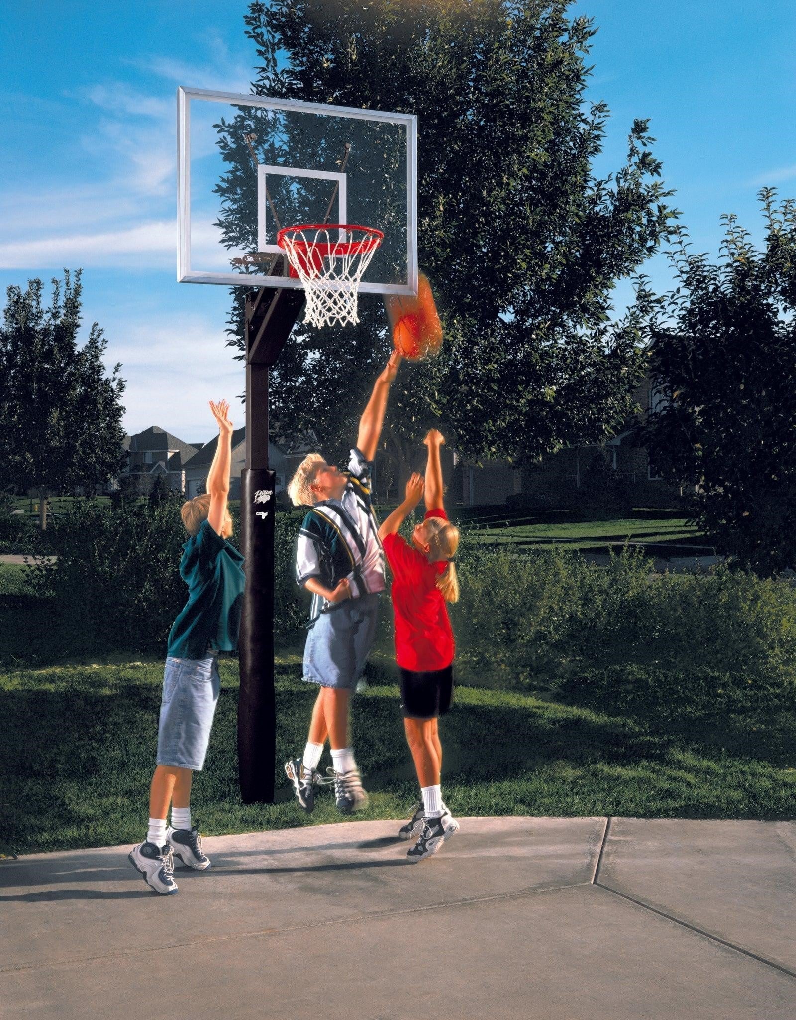 All Conference QwikChange 4" Adjustable Basketball System
