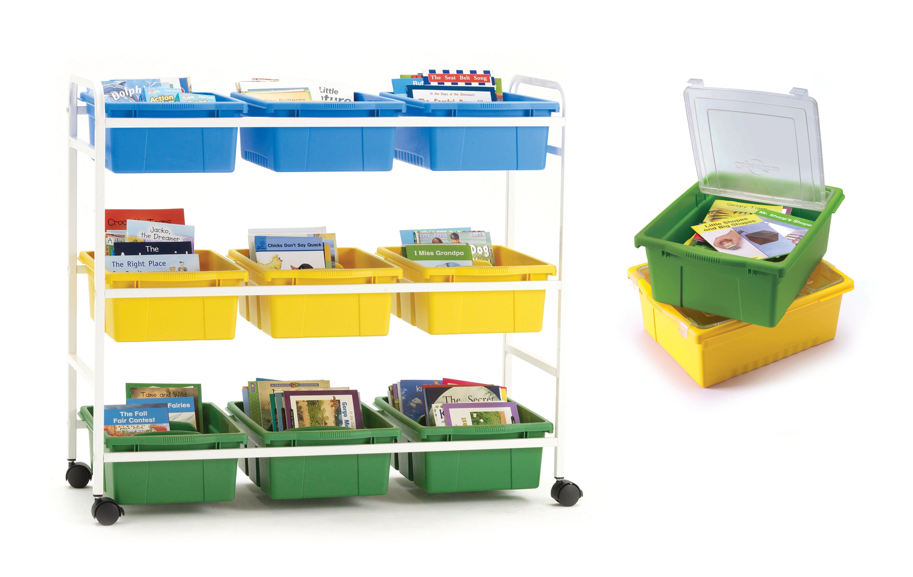 Leveled Reading Book Browser with Lids