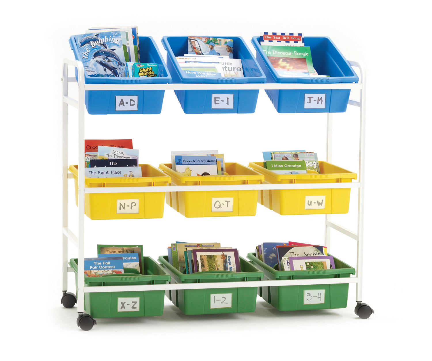 Leveled Reading Book Browser with Lids