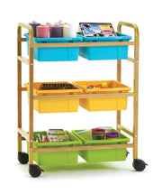 Sml Book Browsr Cart W/Cool Clr Tub