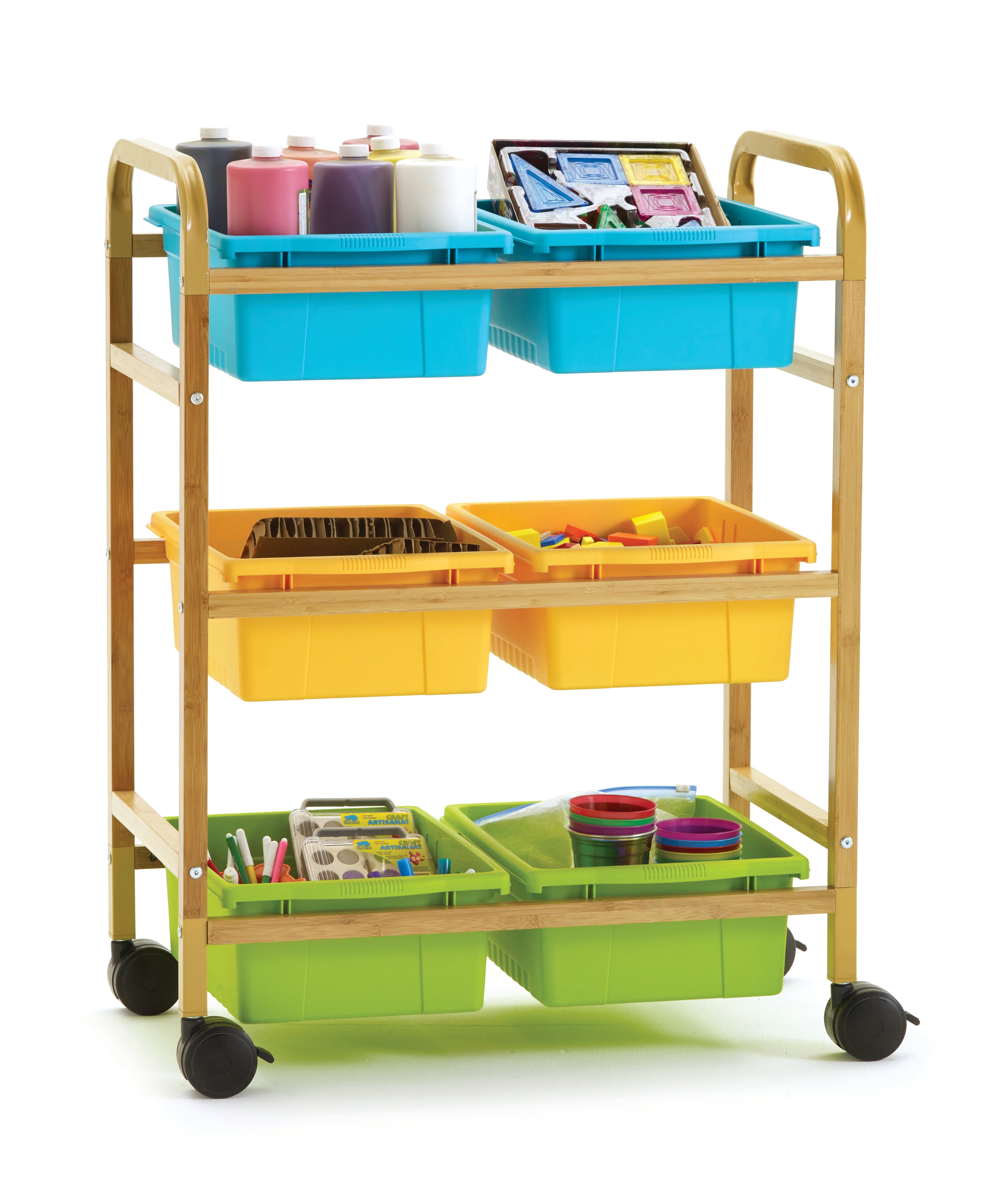 Sml Book Browsr Cart W/Cool Clr Tub
