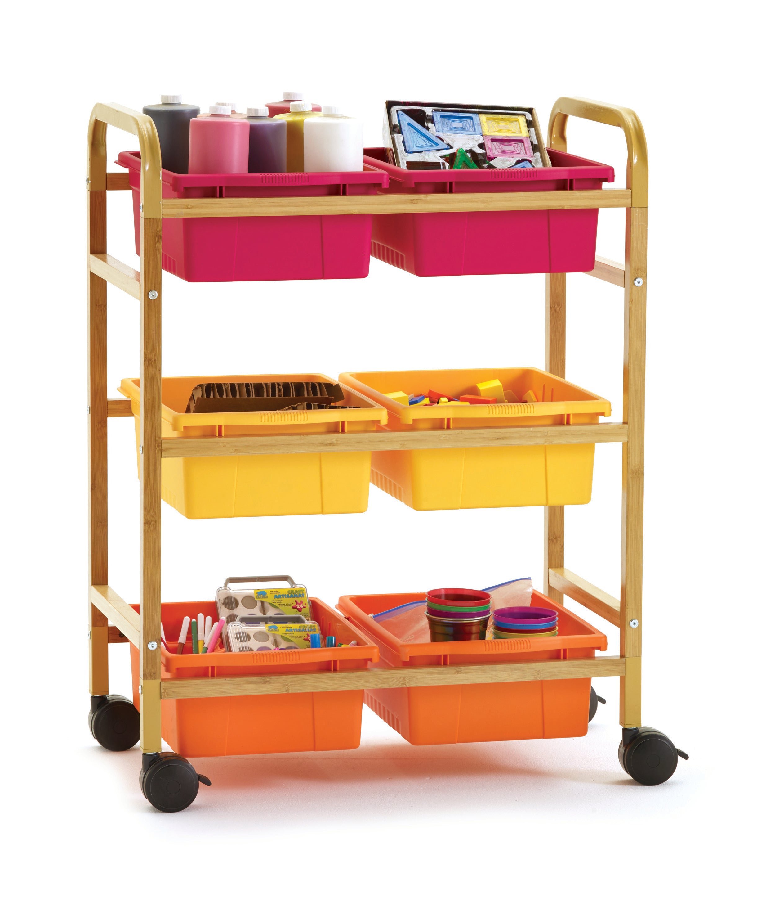 Sml Book Browsr Cart W/Warm Clr Tub