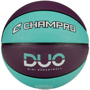 B3 DUO Mini Rubber Basketball - Purple Teal