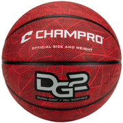 Dura-Grip 230 Rubber Basketball - Scarlet White Royal, Regulation