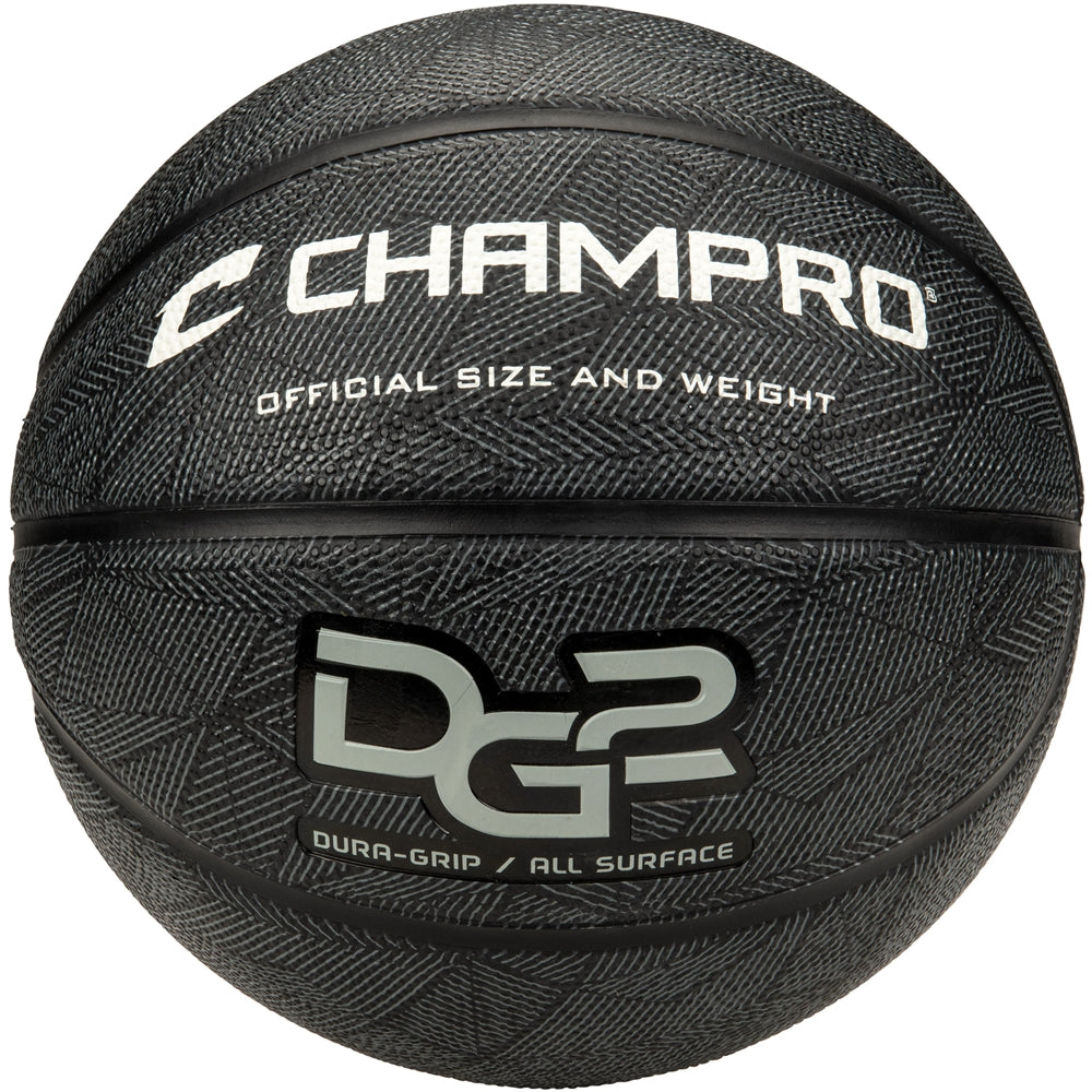 Dura-Grip 230 Rubber Basketball - Black, Regulation