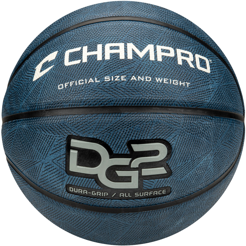 Dura-Grip 230 Rubber Basketball - Navy, Regulation