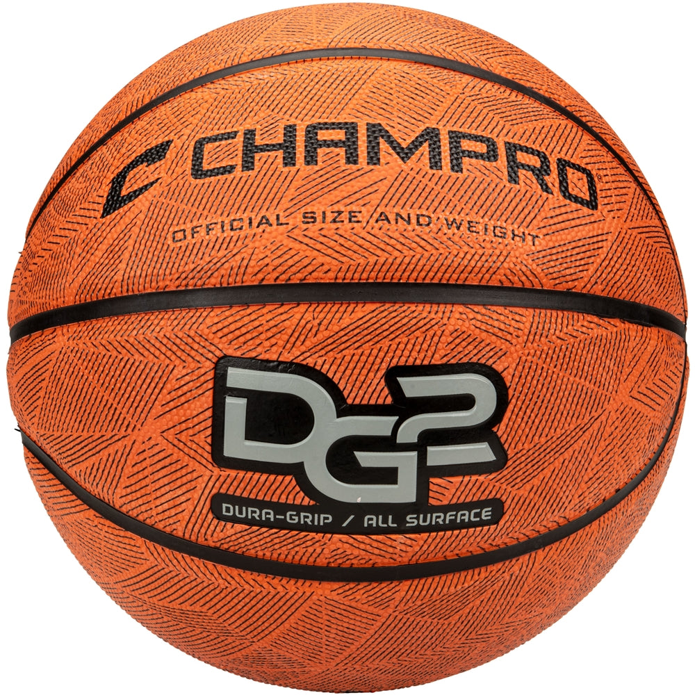 Dura-Grip 230 Rubber Basketball - Orange, Womens - 28.5
