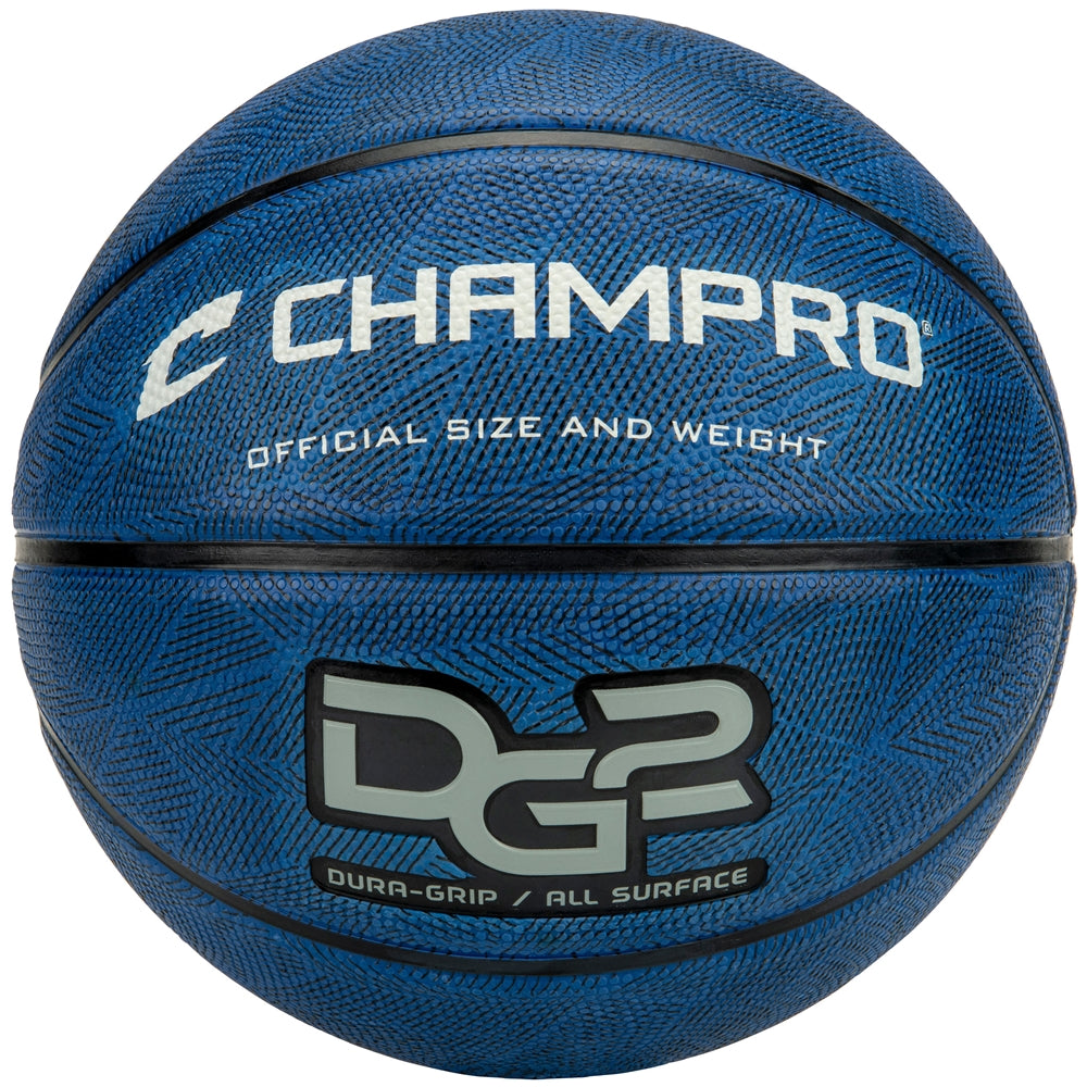 Dura-Grip 230 Rubber Basketball - Royal, Womens - 28.5