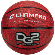 Dura-Grip 230 Rubber Basketball - Scarlet, Womens - 28.5