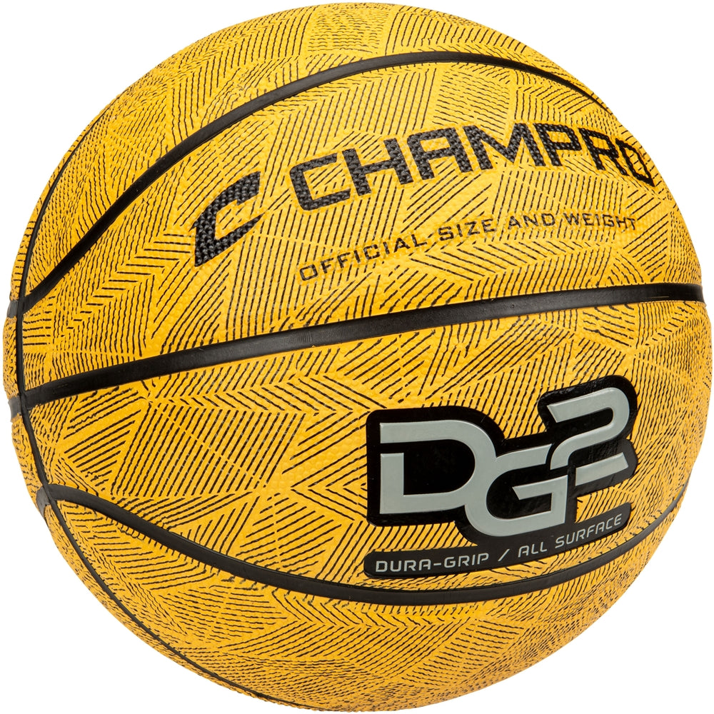 Dura-Grip 230 Rubber Basketball - Gold, Regulation