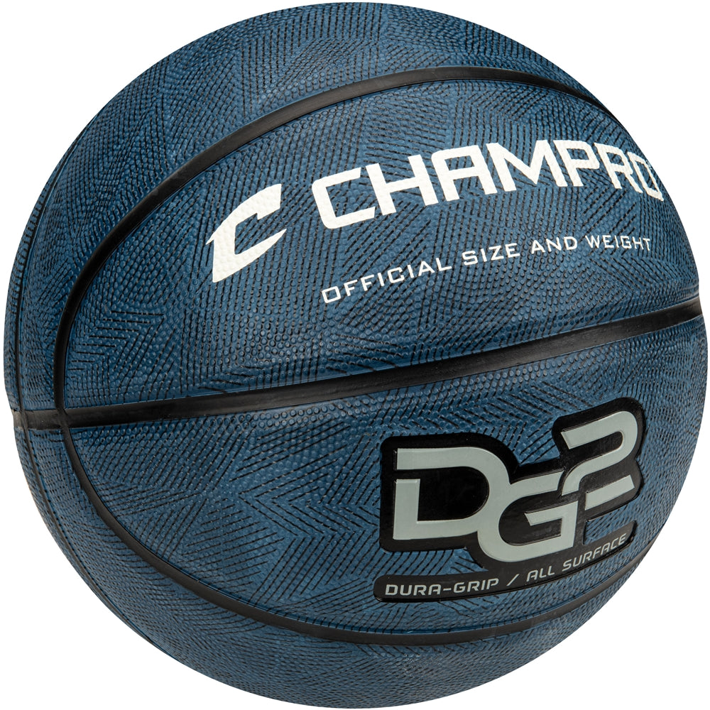 Dura-Grip 230 Rubber Basketball - Navy, Womens - 28.5