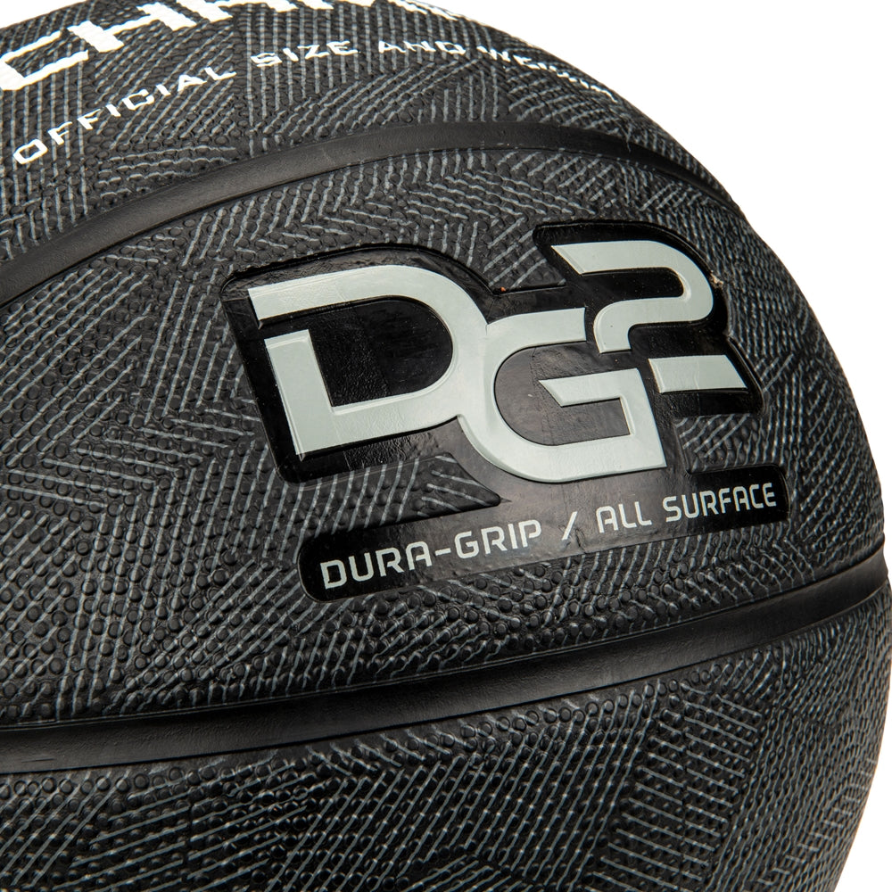 Dura-Grip 230 Rubber Basketball - Black, Womens - 28.5