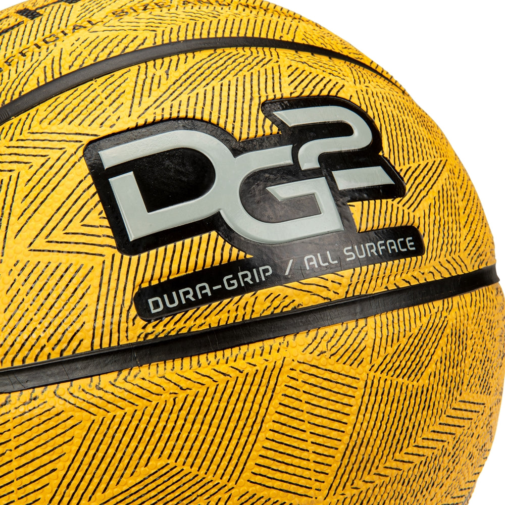 Dura-Grip 230 Rubber Basketball - Gold, Womens - 28.5
