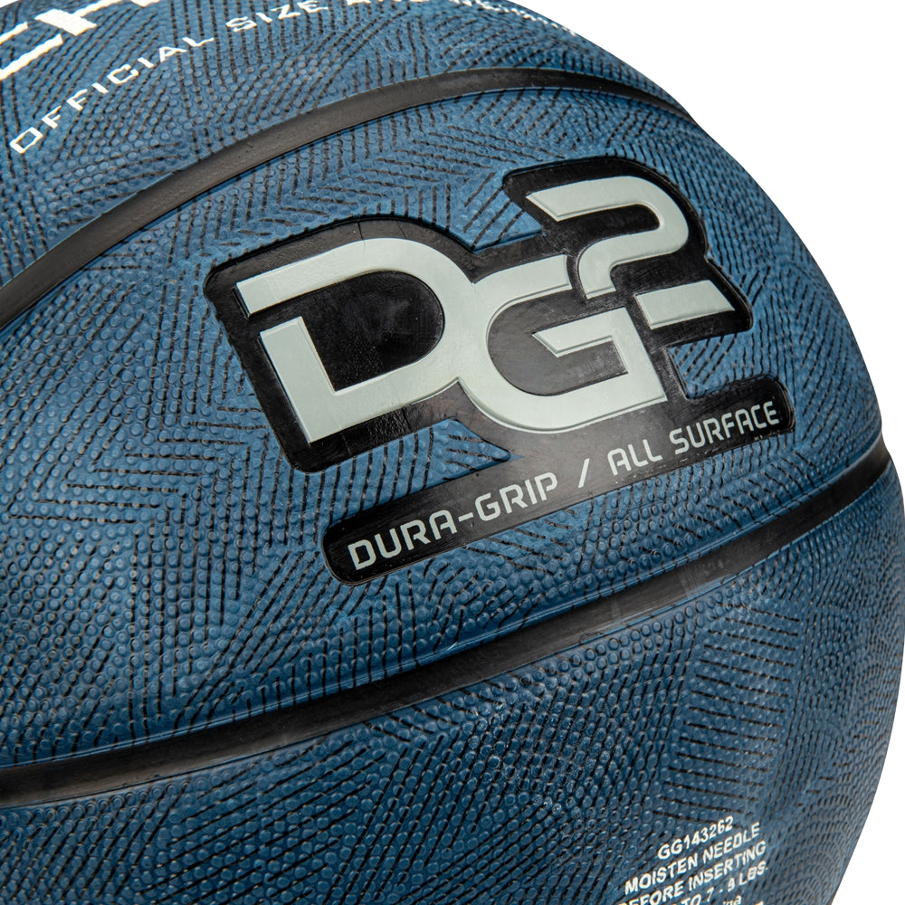 Dura-Grip 230 Rubber Basketball - Navy, Regulation