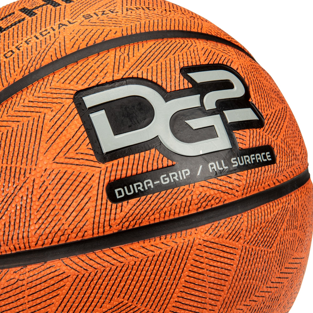 Dura-Grip 230 Rubber Basketball - Orange, Regulation