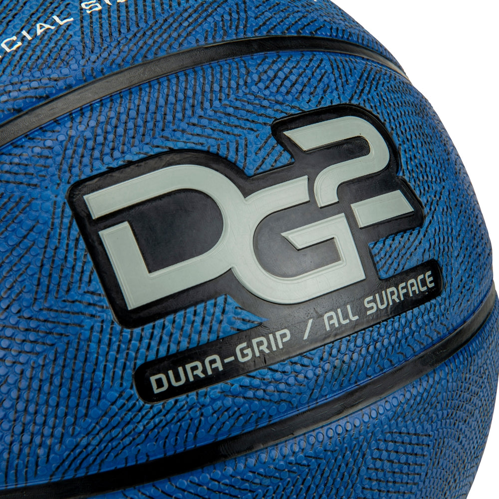 Dura-Grip 230 Rubber Basketball - Royal, Womens - 28.5