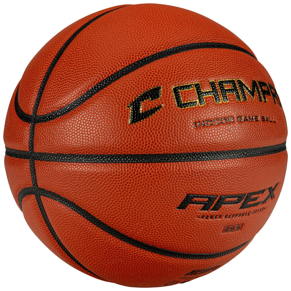 Apex Premium Microfiber Basketball - Orange, Regulation