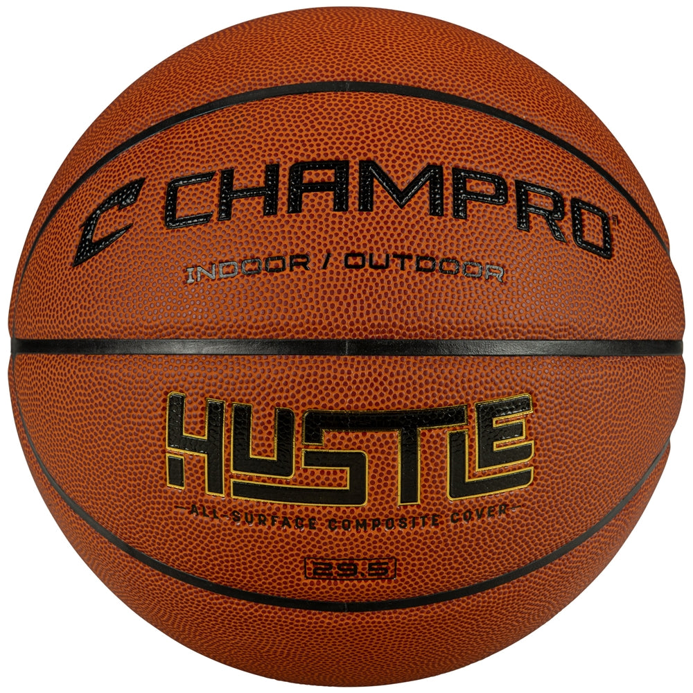 Hustle Indoor/Outdoor Composite Basketball - Orange, Womens - 28.5