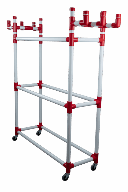 Big Ball & Fitness Caddy, 67”L x 19”W x 67”H