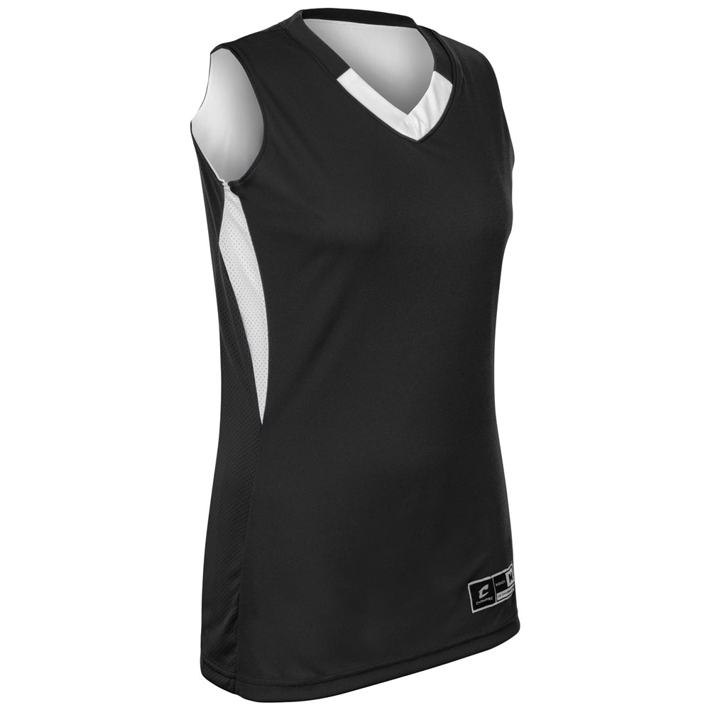 Post Up Jersey - Black White - Girls - Large