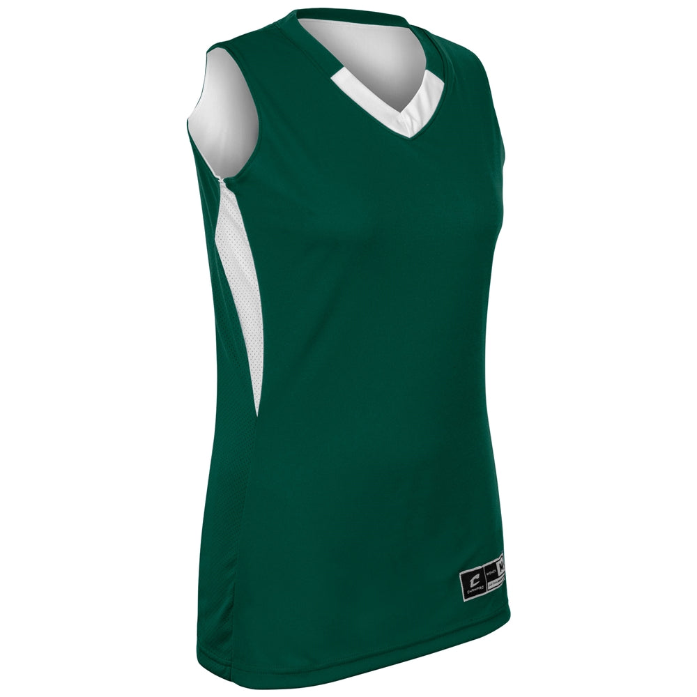 Post Up Jersey - Forest Green White - Womens - XXLarge