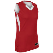 Post Up Jersey - Maroon, White - Womens - Extra-Large