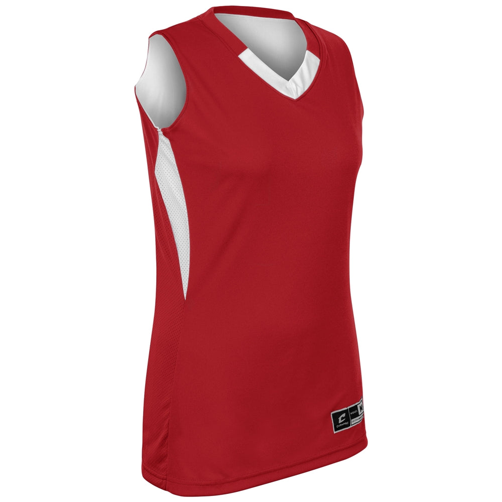 Post Up Jersey - Maroon, White - Womens - Large