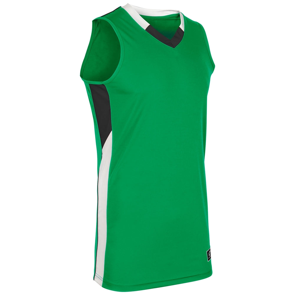 Rebel Basketball Jersey - Kelly Green Black White - Adult - Extra-Large