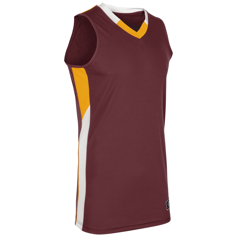 Rebel Basketball Jersey - Maroon Gold White - Adult - Medium