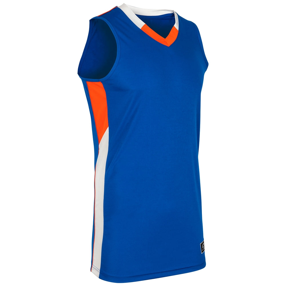 Rebel Basketball Jersey - Royal Orange White - Adult - Medium