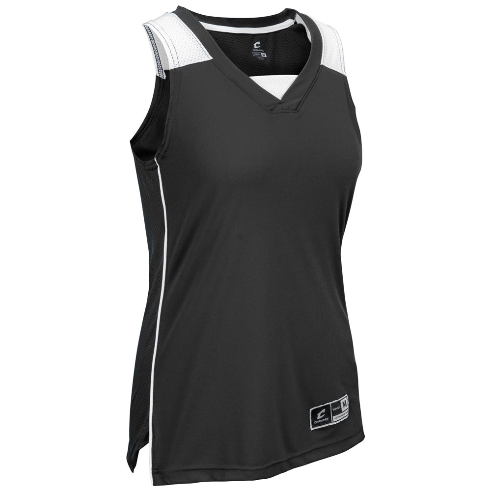 Prime Basketball Jersey - Black White - Womens - Large