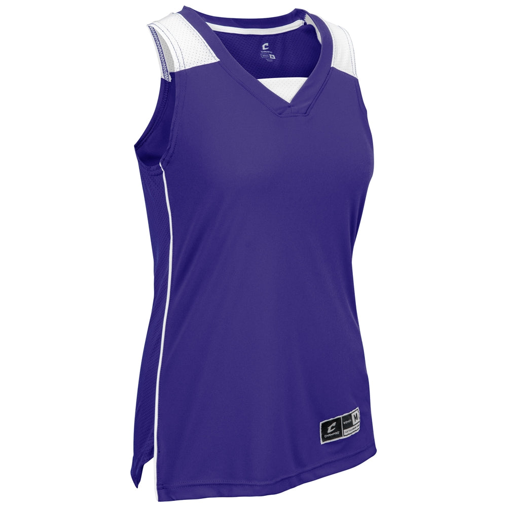 Prime Basketball Jersey - Purple White - Womens - Large