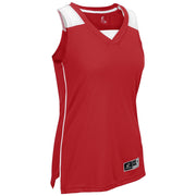 Prime Basketball Jersey - Scarlet White - Womens - Medium