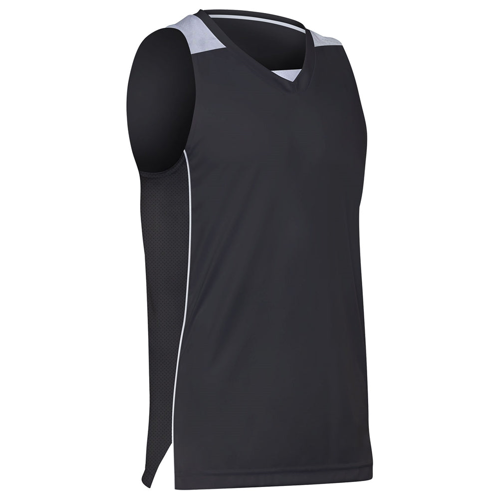Prime Basketball Jersey - Black White - Adult - Large