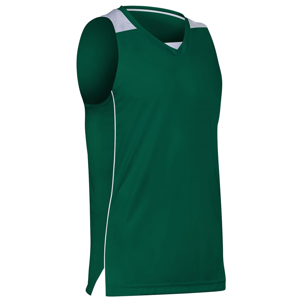 Prime Basketball Jersey - Forest Green White - Adult - Extra-Large