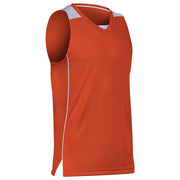 Prime Basketball Jersey - Orange White - Youth - Small