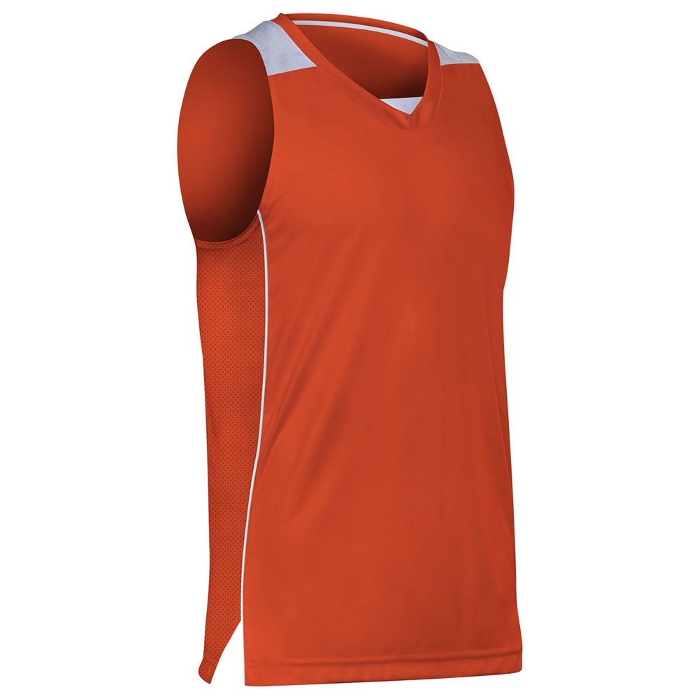 Prime Basketball Jersey - Orange White - Adult - Extra-Large