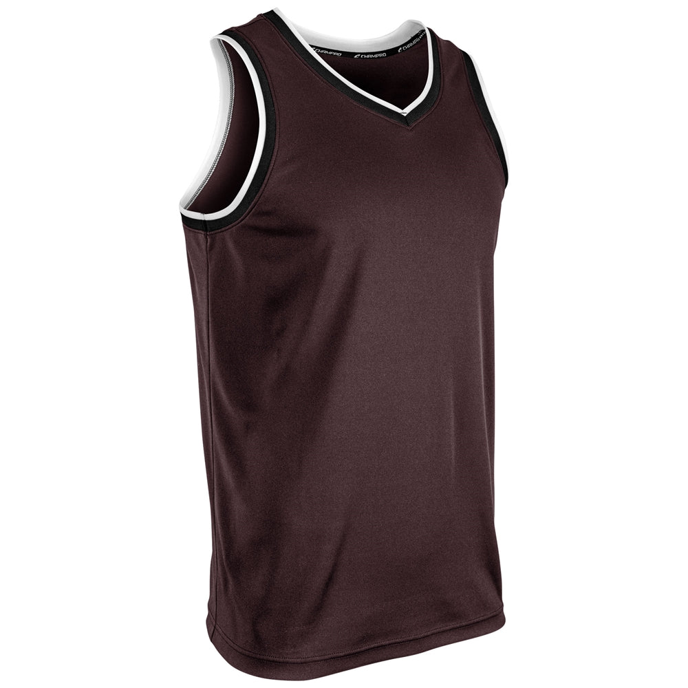Forward Basketball Jersey - Maroon Black White - Adult - Medium