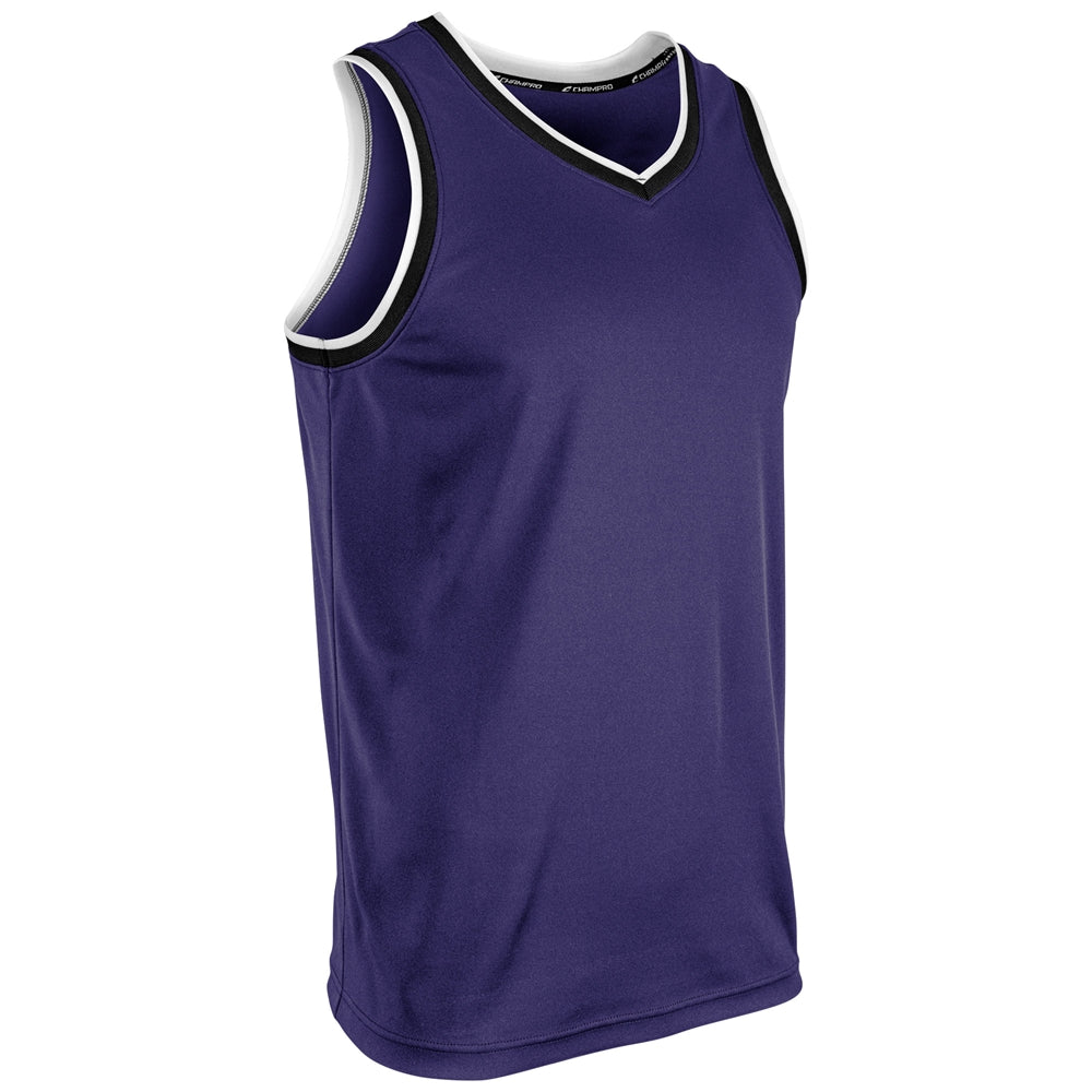 Forward Basketball Jersey - Purple Black White - Youth - Medium