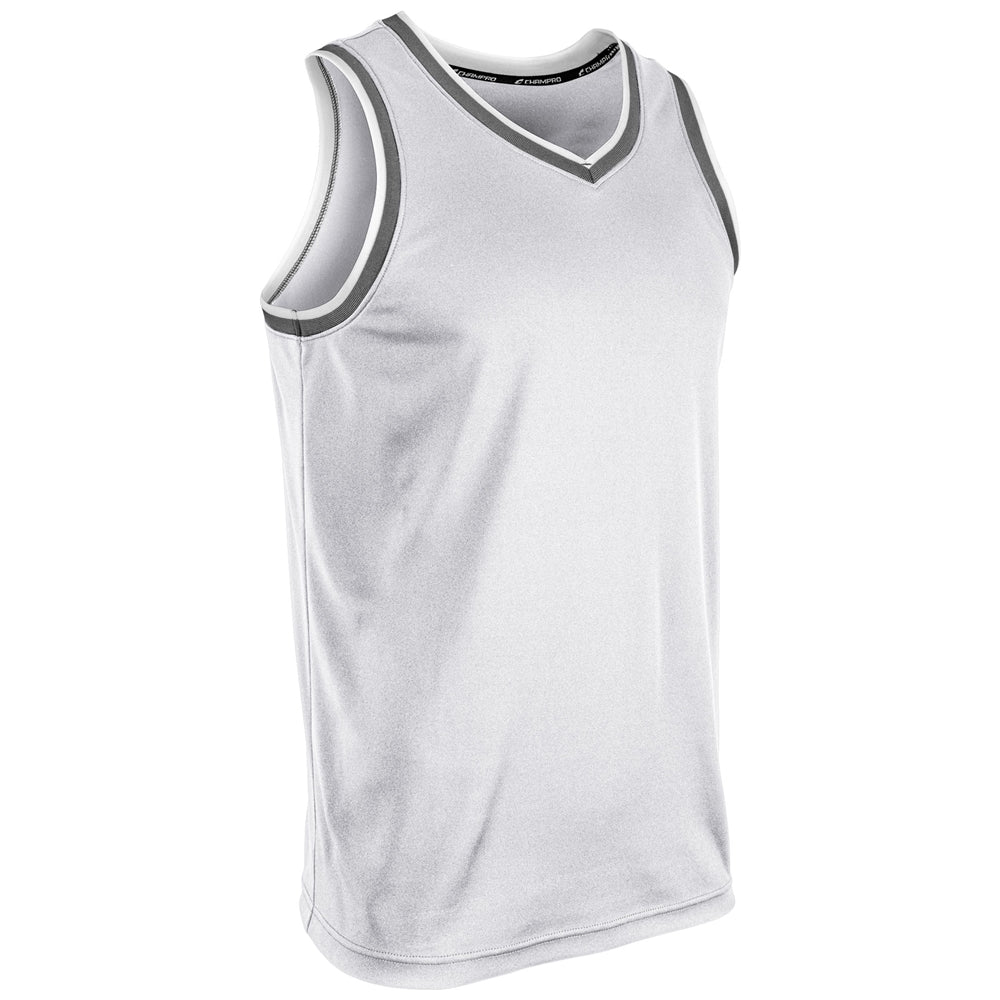 Forward Basketball Jersey - White Silver White - Adult - Medium