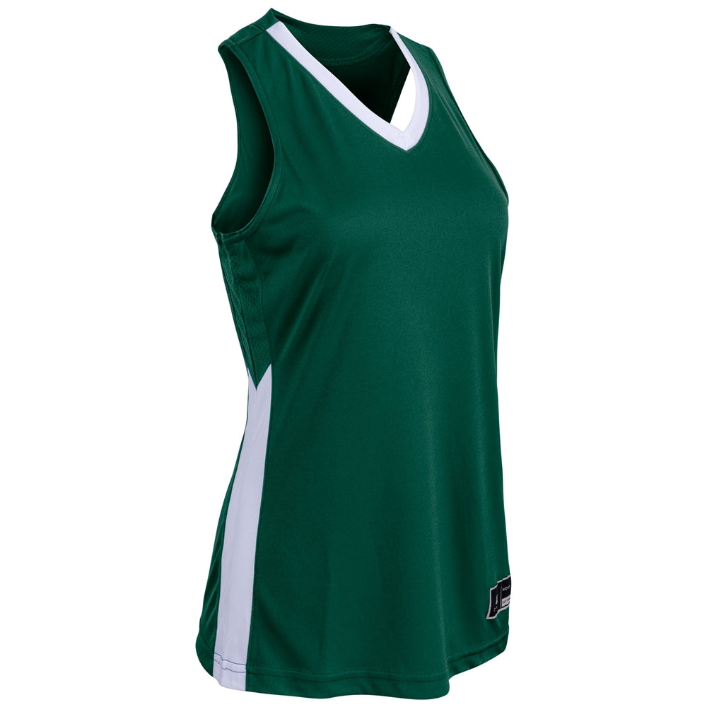 Dagger Basketball Jersey - Forest Green White - Womens - XXLarge