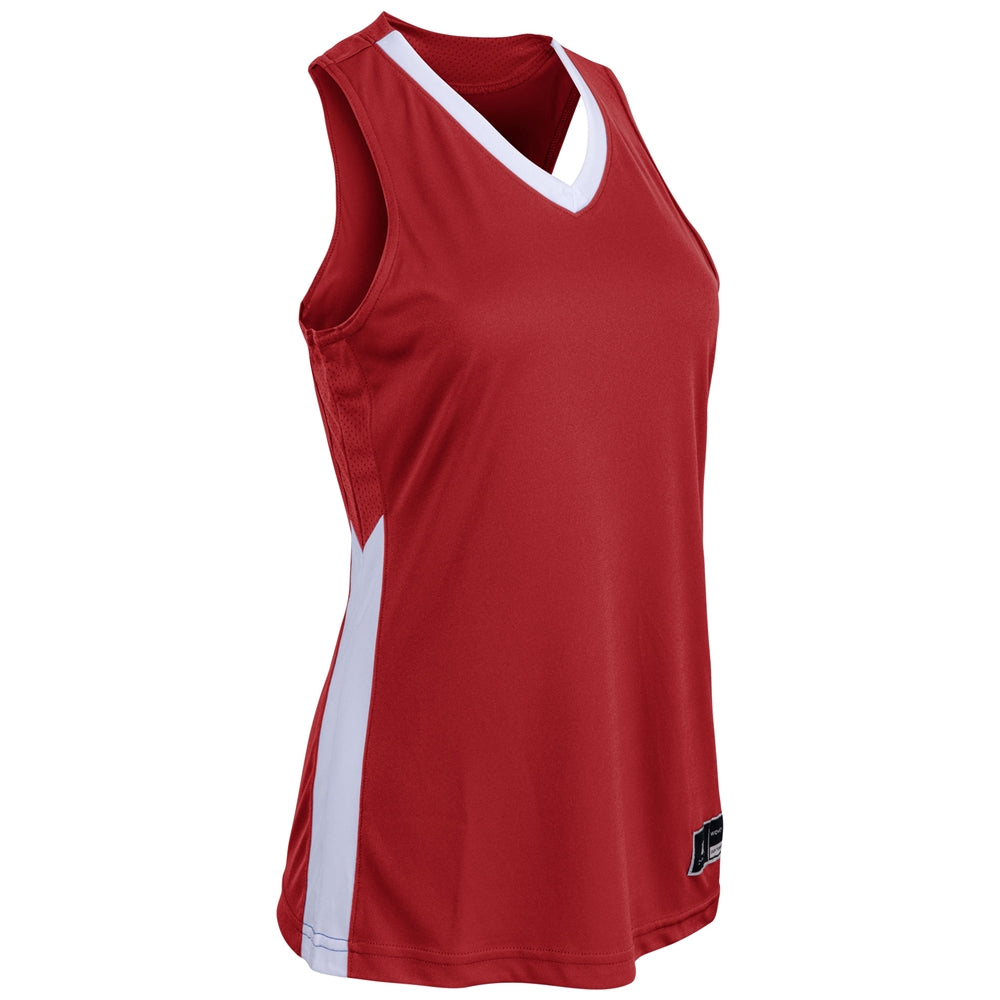 Dagger Basketball Jersey - Scarlet White - Womens - Large