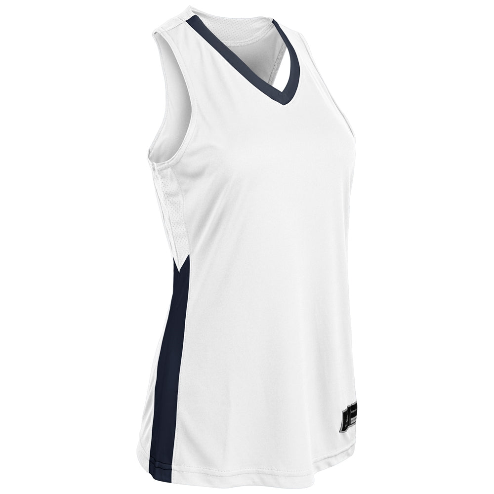 Dagger Basketball Jersey - White Navy - Womens - XXLarge