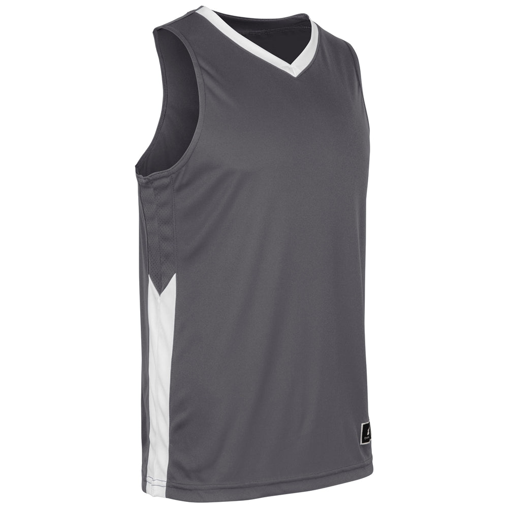Dagger Basketball Jersey - Charcoal White - Adult - XXLarge
