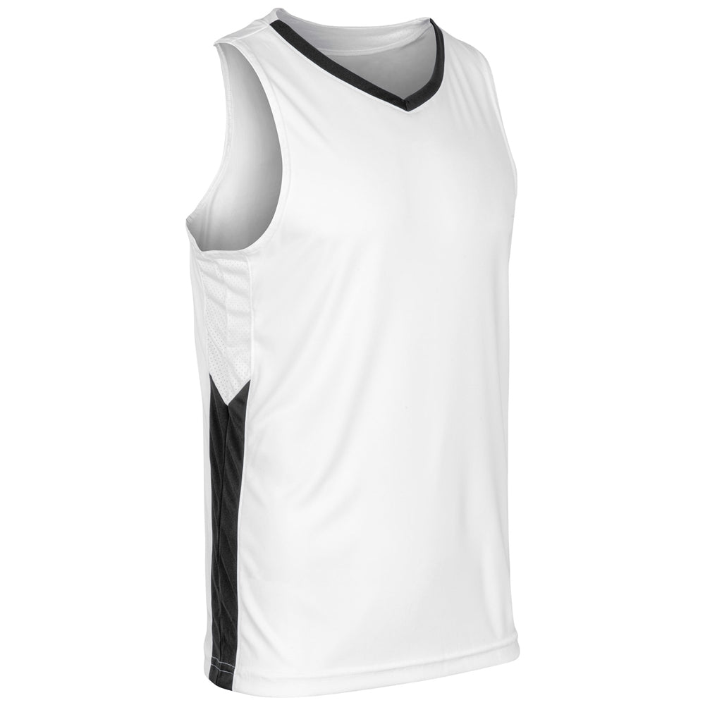 Dagger Basketball Jersey - White Black - Adult - Large