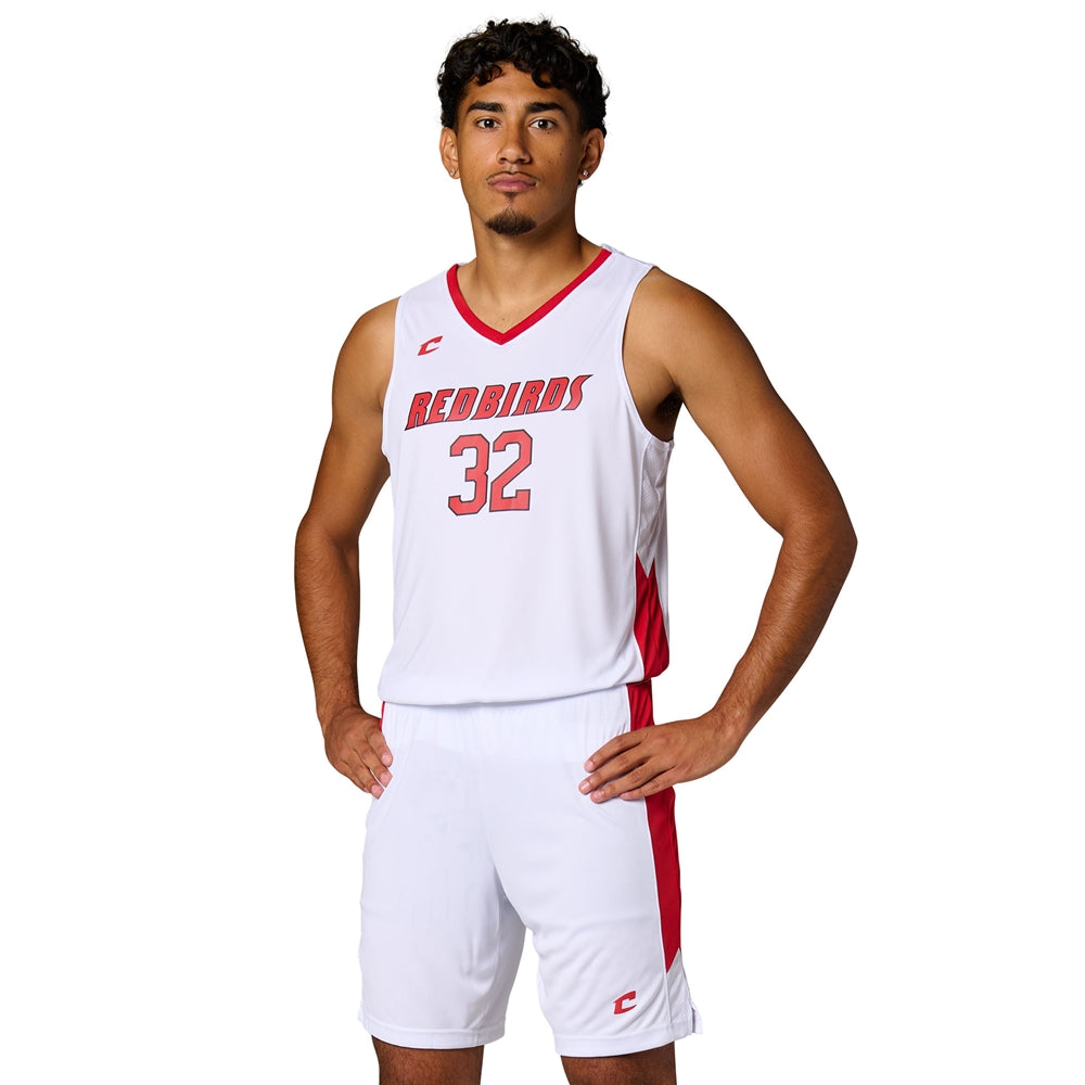 Dagger Basketball Jersey - Scarlet, White - Womens - Large
