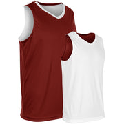 VICTORIOUS Basketball Jersey - Cardinal White - Adult - 3XL