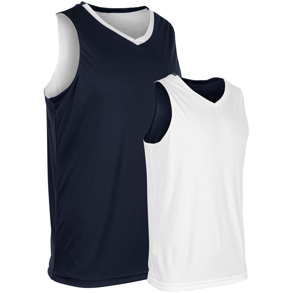 VICTORIOUS Basketball Jersey - Navy White - Youth - Extra-Large
