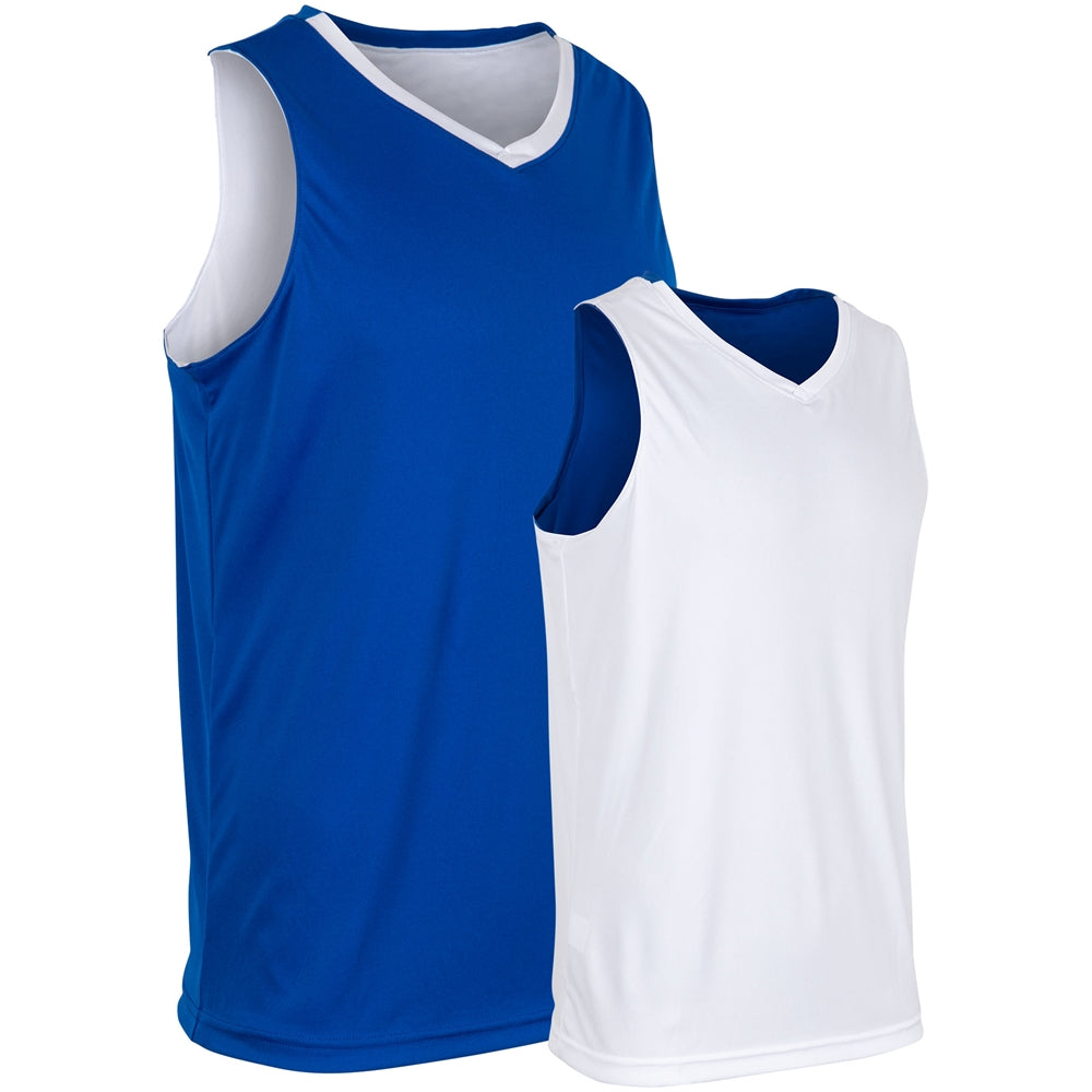 VICTORIOUS Basketball Jersey - Royal White - Adult - Extra-Large
